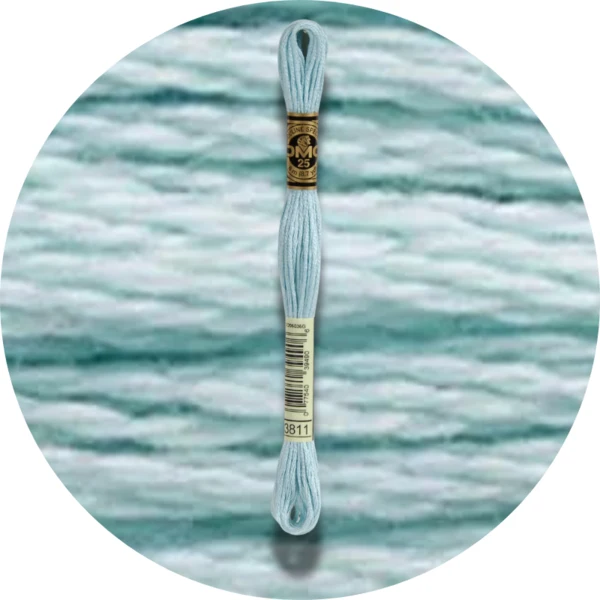DMC Mouliné Spécial 25 Broderigarn, Ensfarvet, Blå/Lilla nuancer